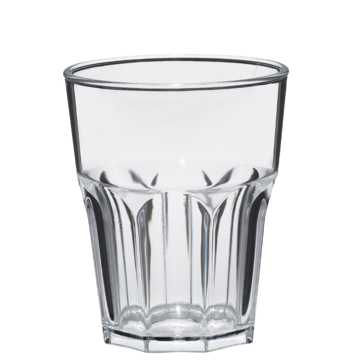 Transparant kunststof glas